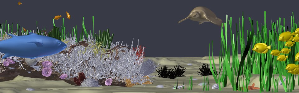 Frame Underwater Our Nature Blender Viewport